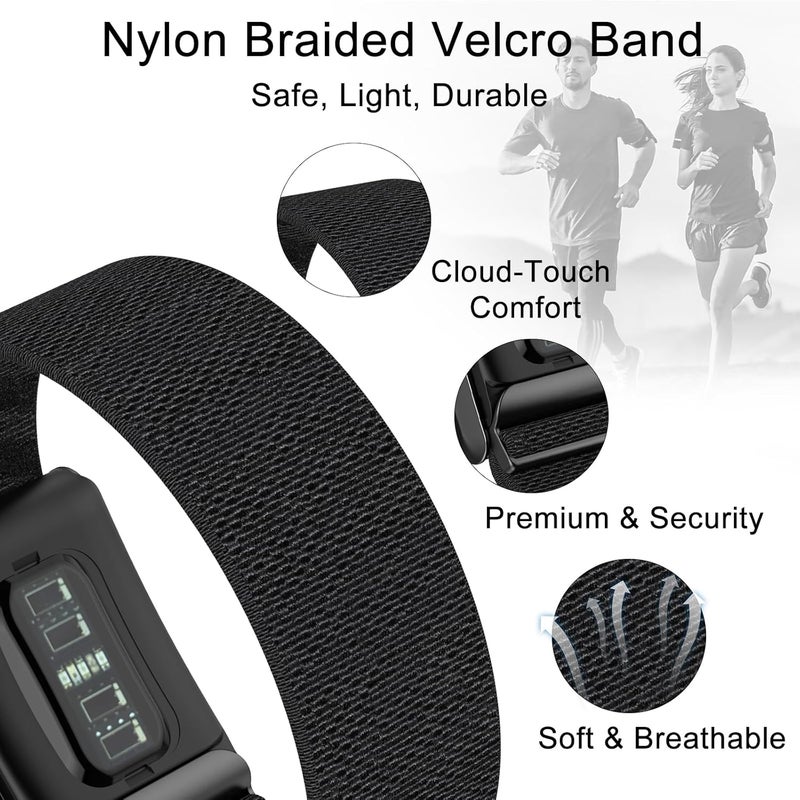 surundo Nylon Sport Band Compatible with Whoop Band 4.0 Strap Men Women with Bumper Case, Breathable Nylon Adjustable Waterproof Replacement Wristbands Straps for Whoop 4.0 - Image 2